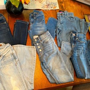 BUNDLE of little girls jeans